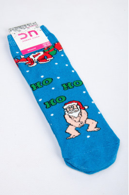 Шкарпетки жіночі новорічні махрові